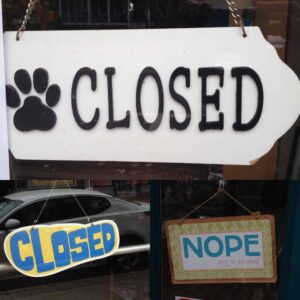 maine holidays store signs closed