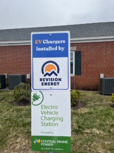 ev charging sign central maine power