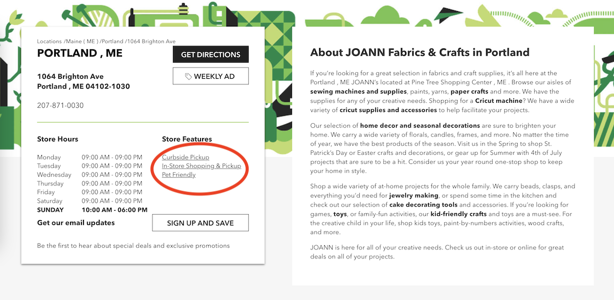 Dog Friendly Stores in Maine