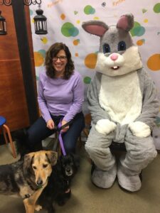 dogs with easter bunny at petsmart