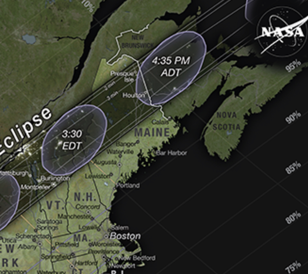 Updated Zoomed In Maine 2024 Solar Eclipse 
