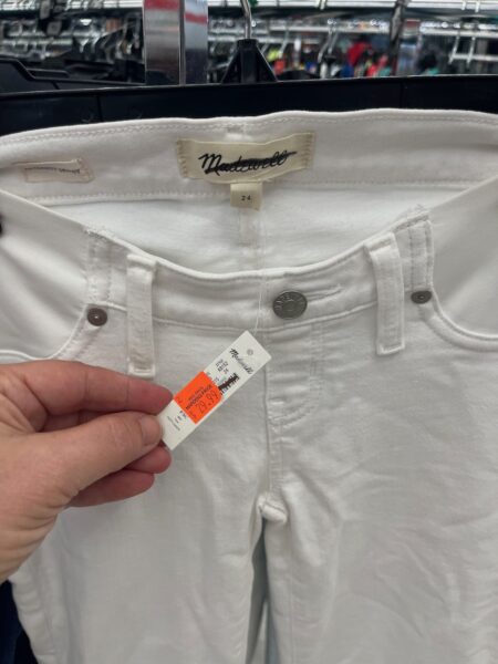 madewell white jeans at mardens