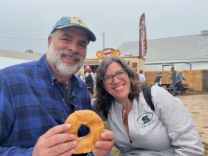 bill and leah at the fryeburg fair maine