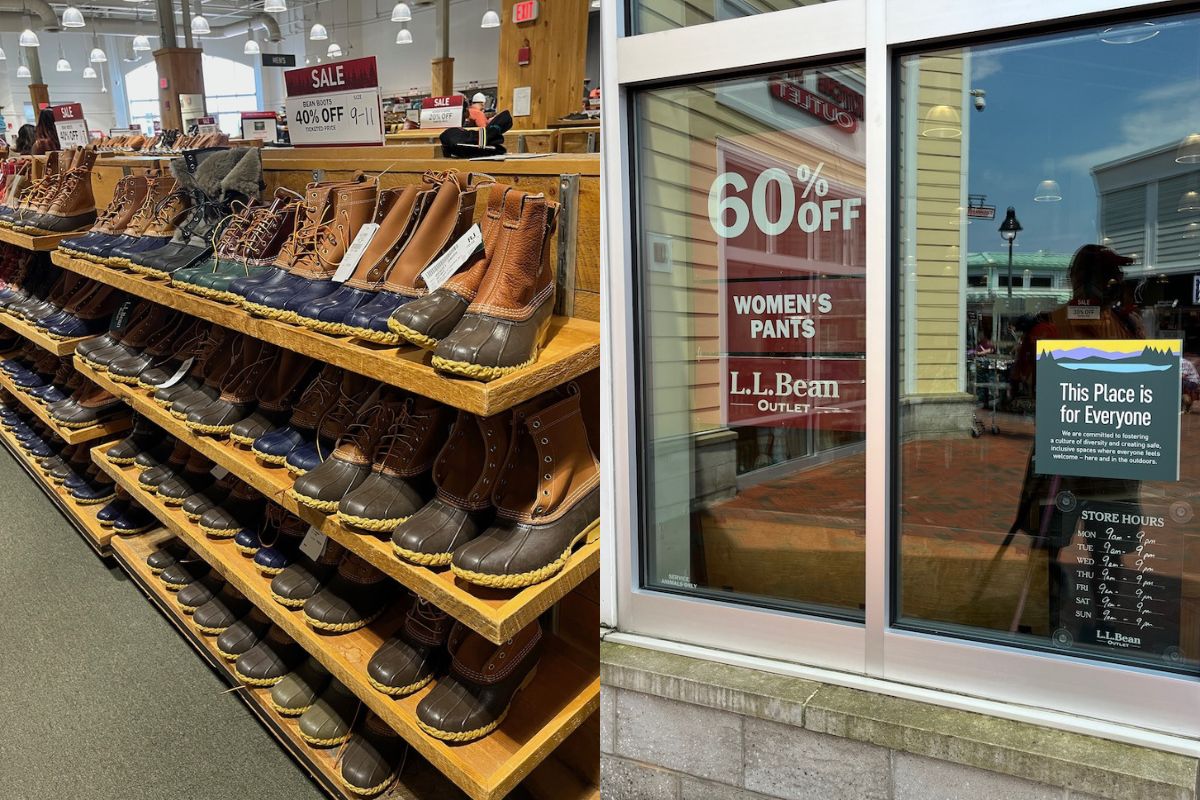 Shopping at Freeport Maine Outlets