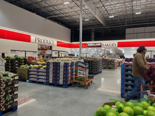 produce and bakery departments at costco scarborough