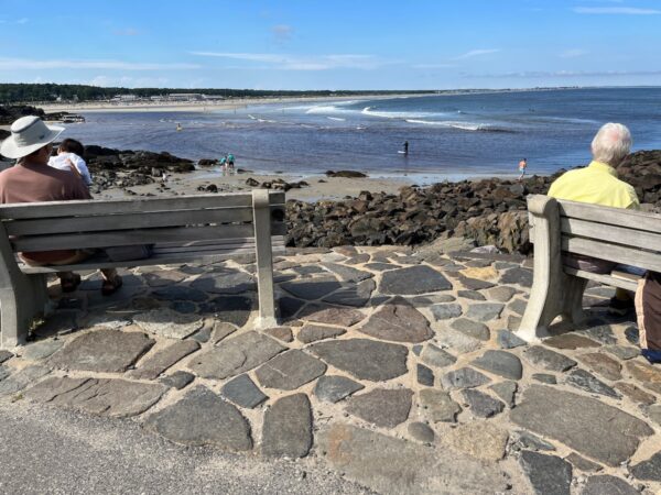 benches and view on marginal way