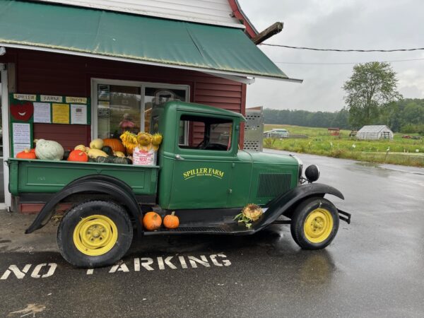 spiller farm store exterior antique truck