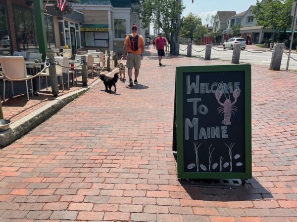 downtown freeport maine welcome to maine chalkboard