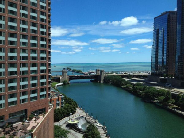 view from my chicago hotel room