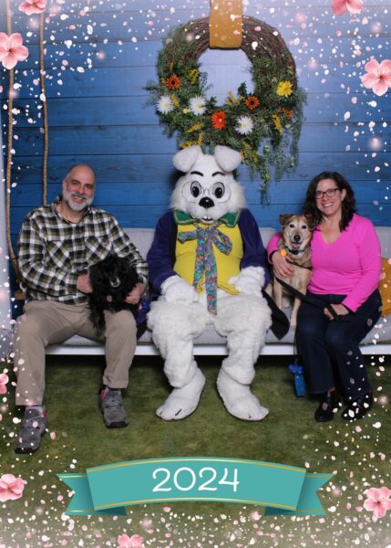 easter bunny with dogs maine mall 3