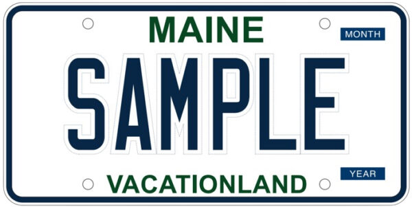 New Maine standard issue plate - plain