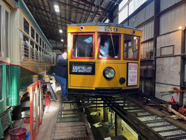 seashort trolley museum yellow car