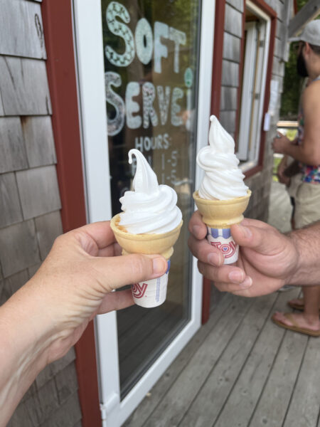 Ice cream at Frinklepod Farms