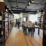 Interior of Octopus Bookshop in Kennebunk Maine.