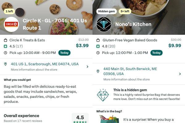Examples from Too Good to Go app.