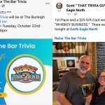 Two pictures from Raise the Bar trivia.